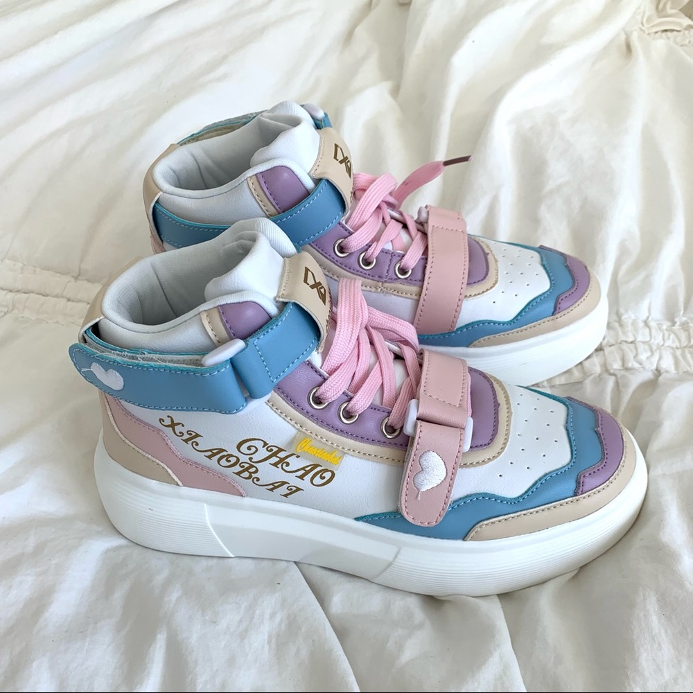 NEW Chunky Colorblock Pastel Sneakers